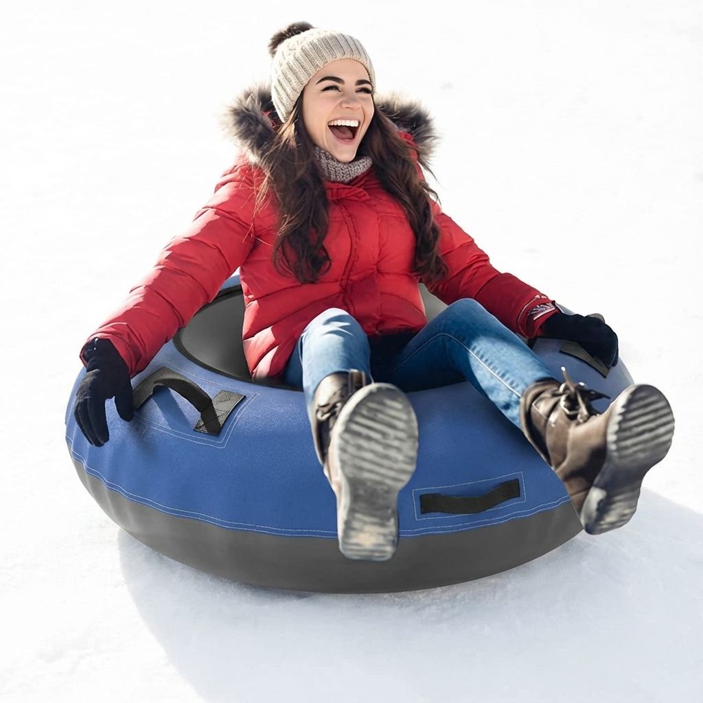 Glidely Extreme Cold-Resistant Inflatable Snow Tube