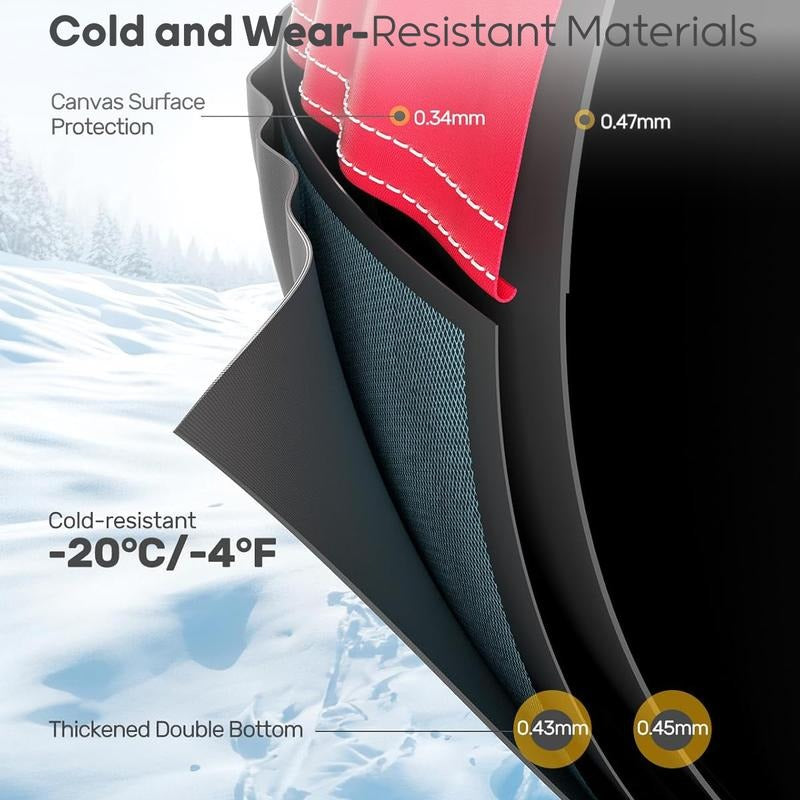 Glidely Extreme Cold-Resistant Inflatable Snow Tube